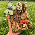 Rustic style Premium Bark Journal With Twig Pen