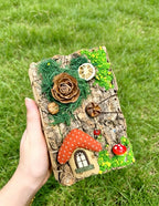 Forest Theme Bark Journal With Twig Pen Forest Theme
