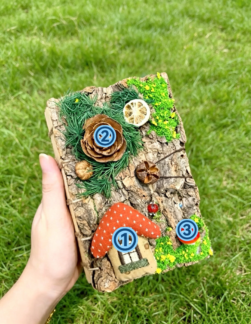 Forest Theme Bark Journal With Twig Pen Forest Theme