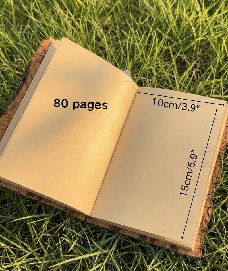 Forest Theme Bark Journal With Twig Pen Forest Theme