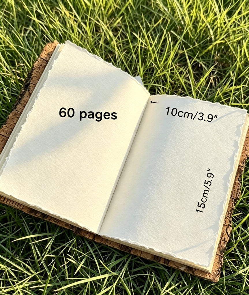 Forest Theme Bark Journal With Twig Pen Forest Theme